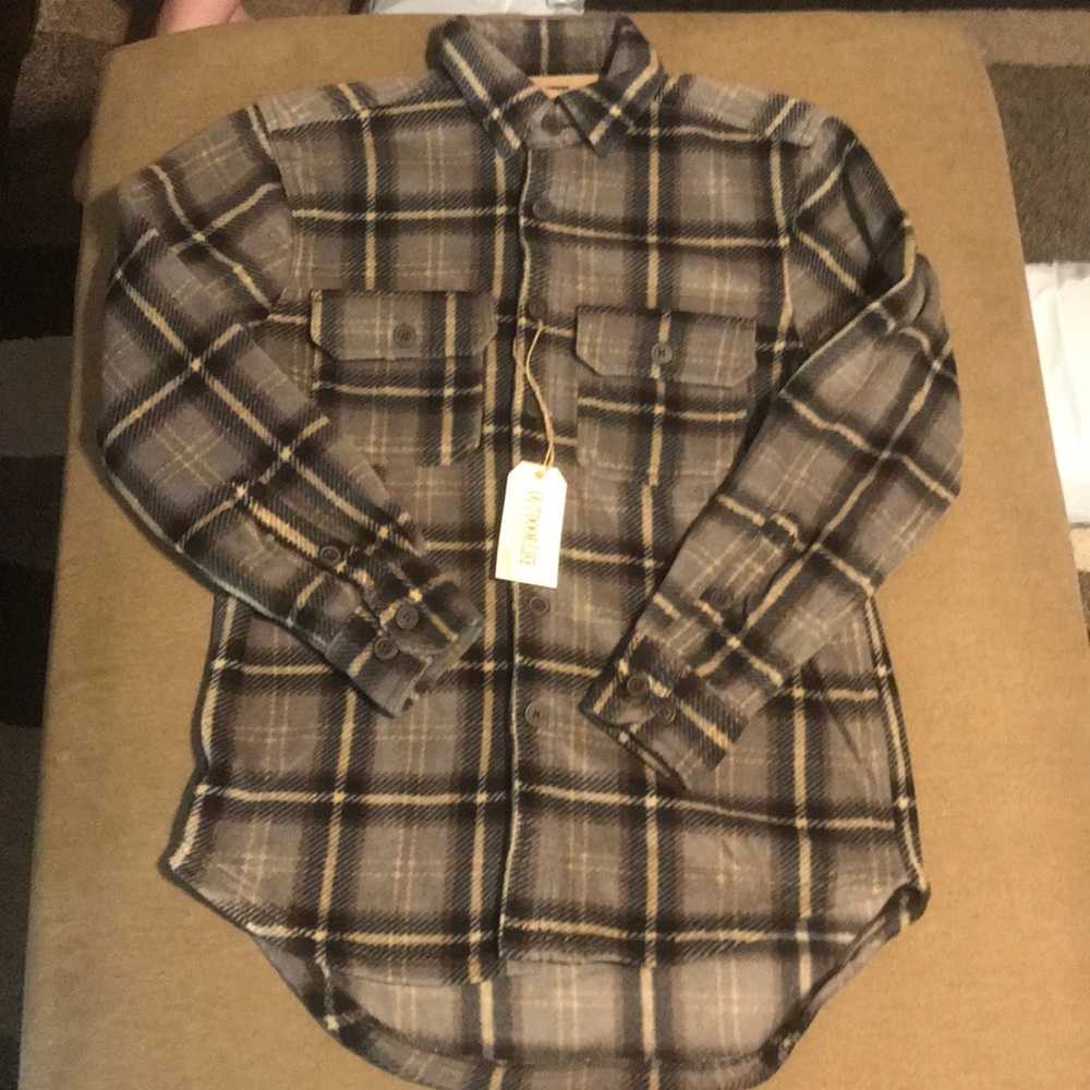 Outdoor Life Men’s Long Sleeve Plaid Fleece Jacket
